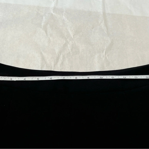 Zero Denmark Lace trimmed black A-line Mini Skirt Fully Lined Size 10 NWT - Picture 7 of 8